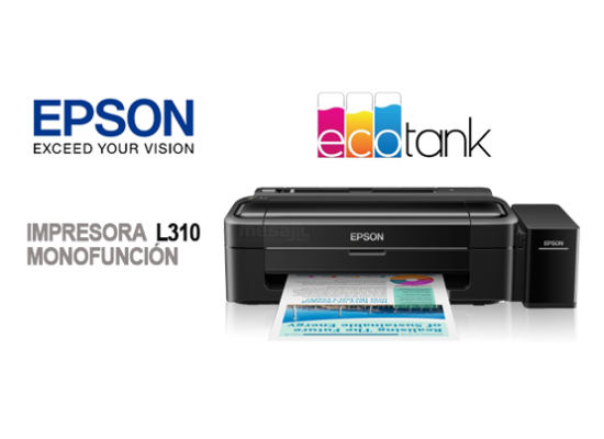 Epson L310 Single Function Colour Inkjet Tank Printer